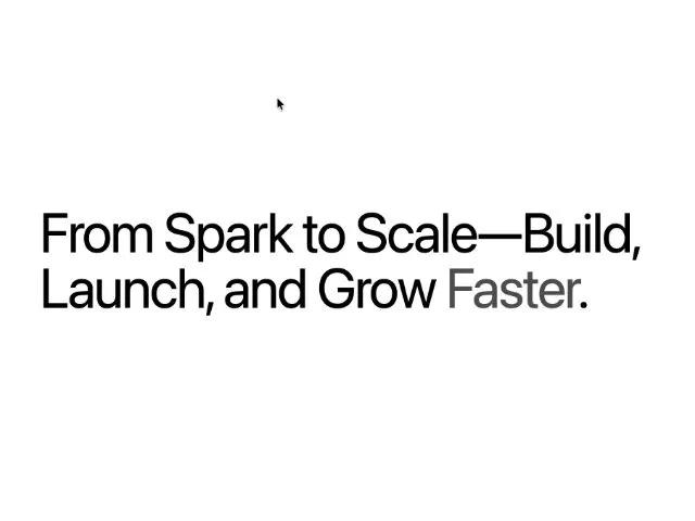 Responsive Gradient Hero Heading preview