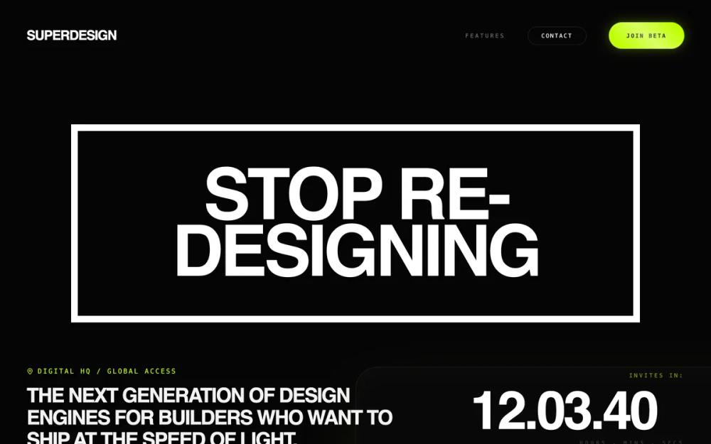 Neon Velocity Countdown