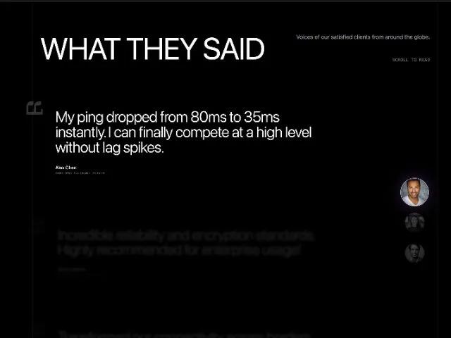 Interactive Scroll-Synced Testimonial Section preview