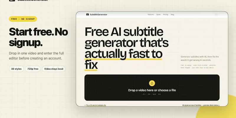 SubtitleGenerator screenshot