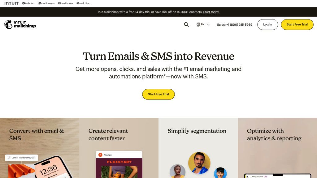 Mailchimp screenshot