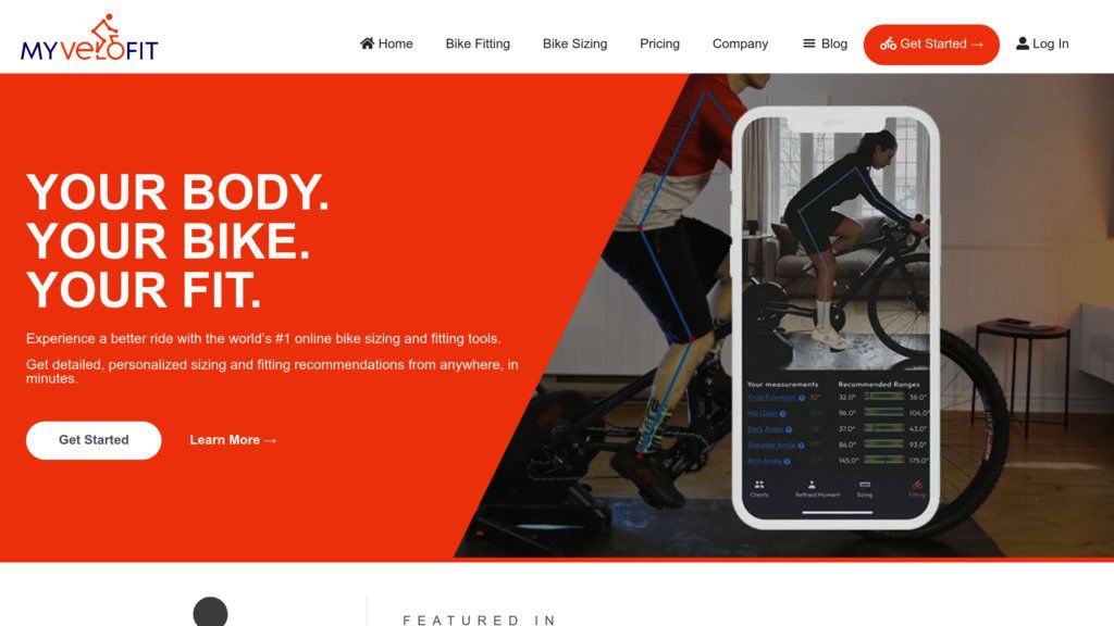 MyVeloFit screenshot