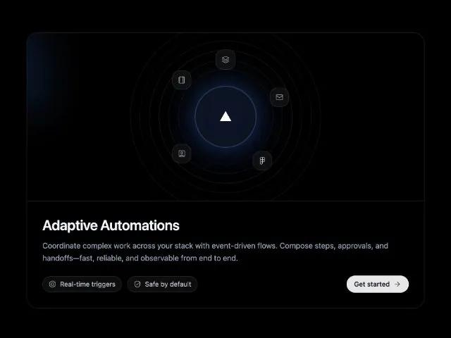 Feature Card with Animated Orbit Effect preview