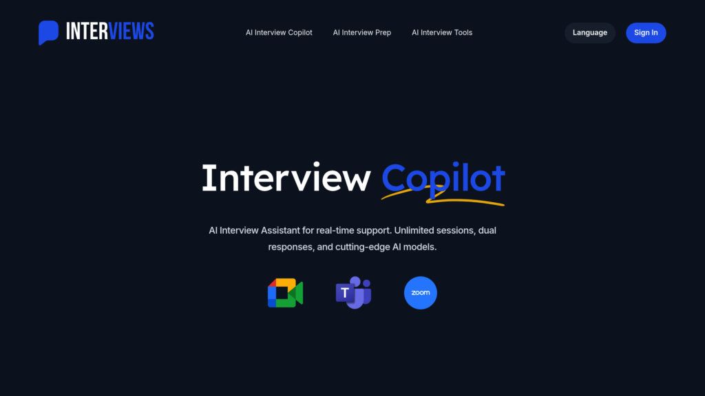 Interviews Chat screenshot