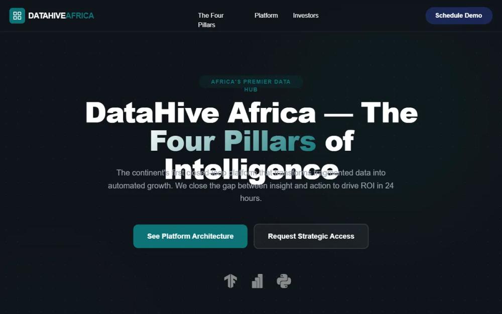 DataHive Africa Dark Mode