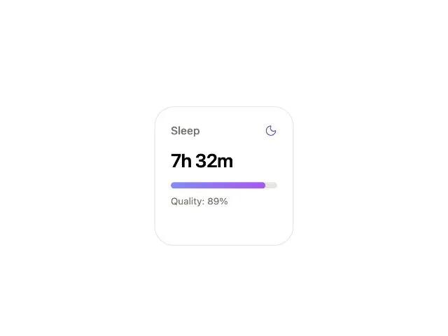 Sleep Quality Progress Bar preview