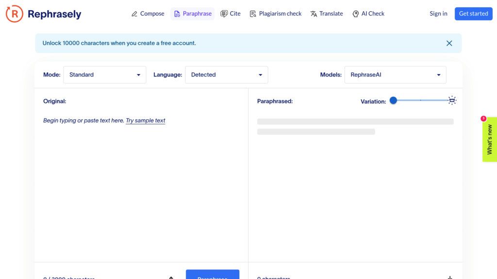 Rephrasely screenshot