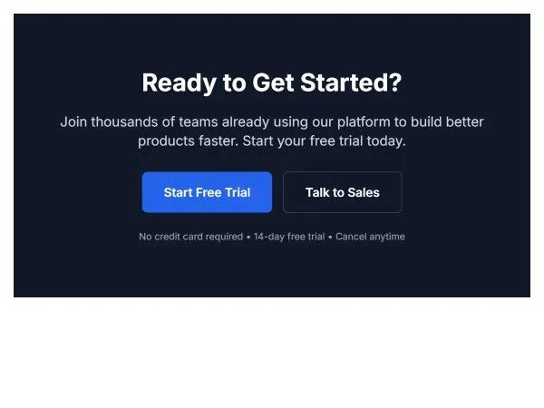 CTA Footer Section preview