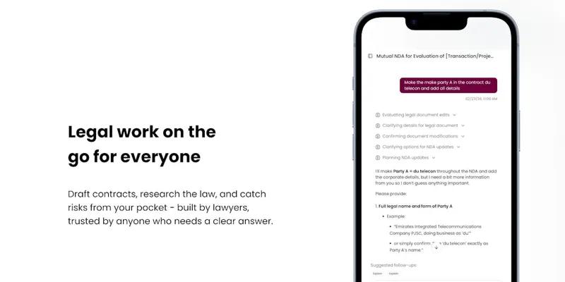 HAQQ Legal AI on Mobile screenshot
