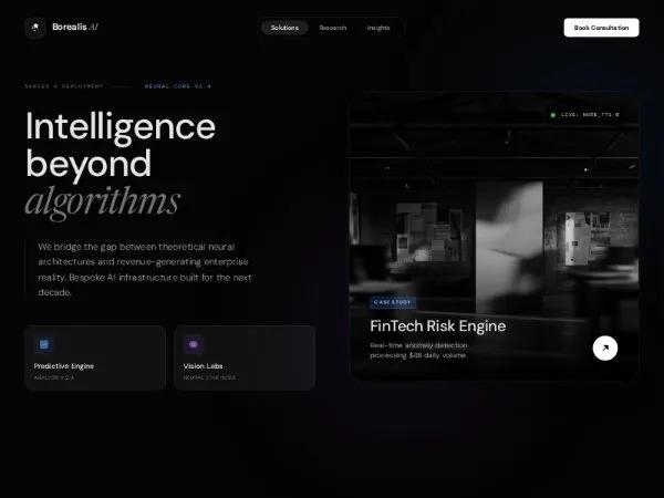 AI SaaS Hero Section with Animated Visual UI preview