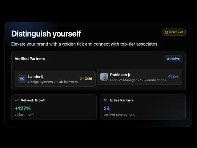 Premium Partner Overview Card preview