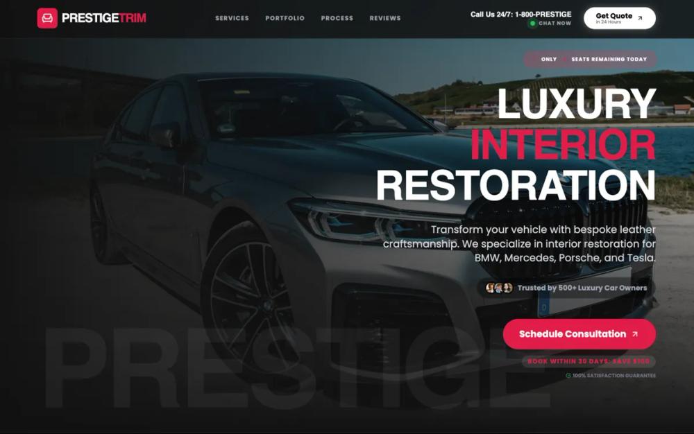 Premium Dark B2B Service Landing