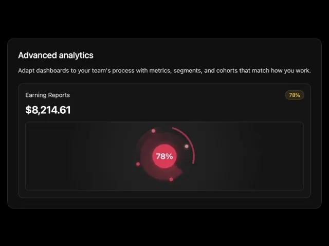 Analytics Summary Card with Animated Loader preview