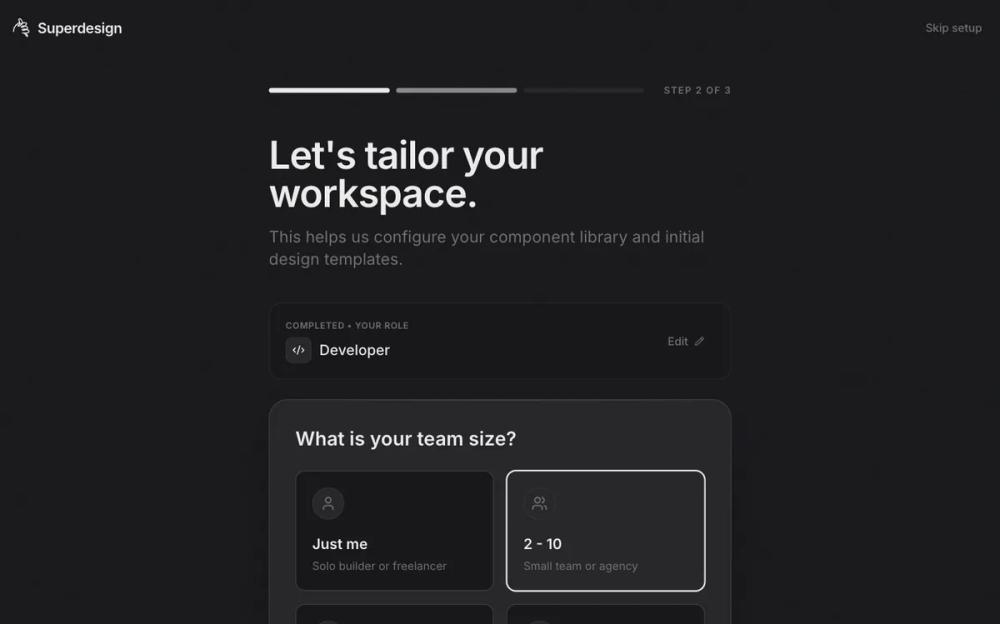 Web App / Onboarding
