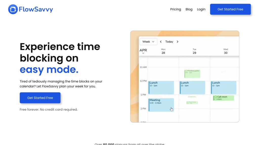 FlowSavvy screenshot