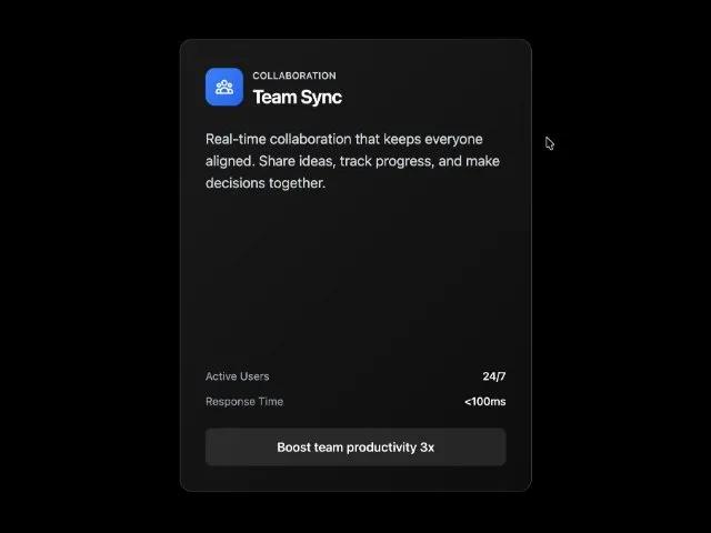 Interactive Feature Card Stack preview