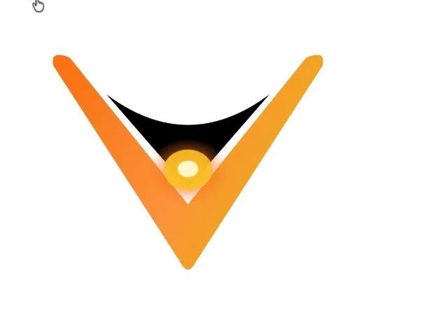 Animated Gradient V Logo SVG preview