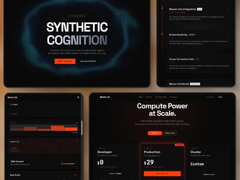 Enterprise AI Infrastructure Landing Page Template