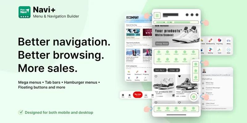 Navi+ Menu Builder screenshot
