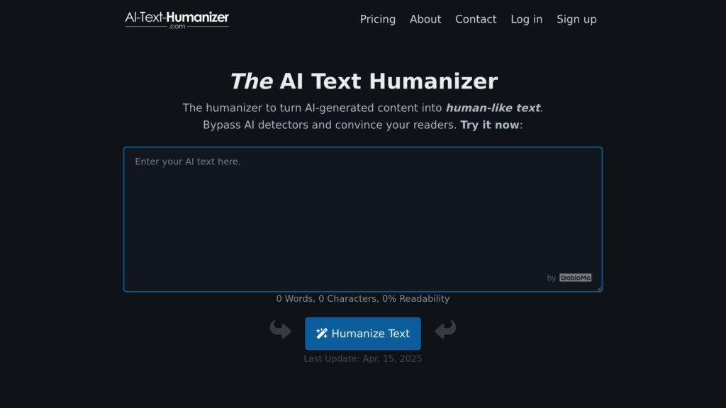 AI Text Humanizer screenshot