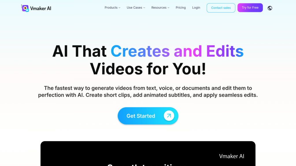 Vmaker AI screenshot