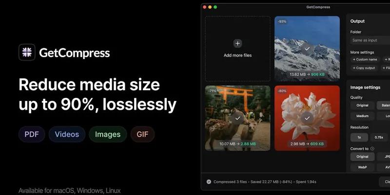 GetCompress screenshot