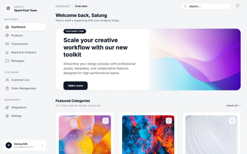 Minimalist Monospace Dashboard