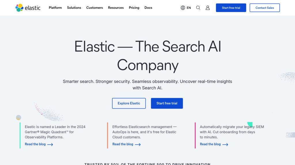 Elastic Stack screenshot