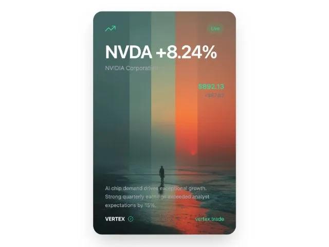 Stock Performance Trading Card preview