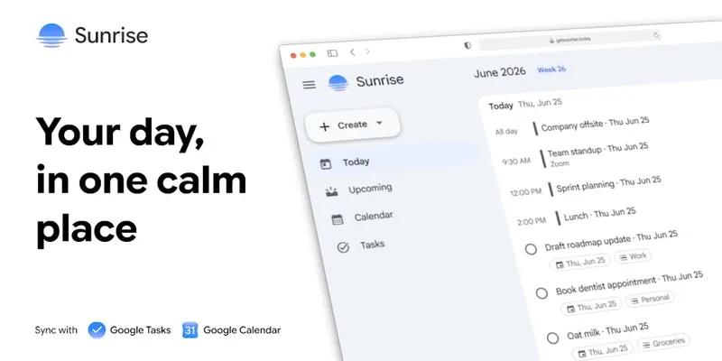 Sunrise screenshot