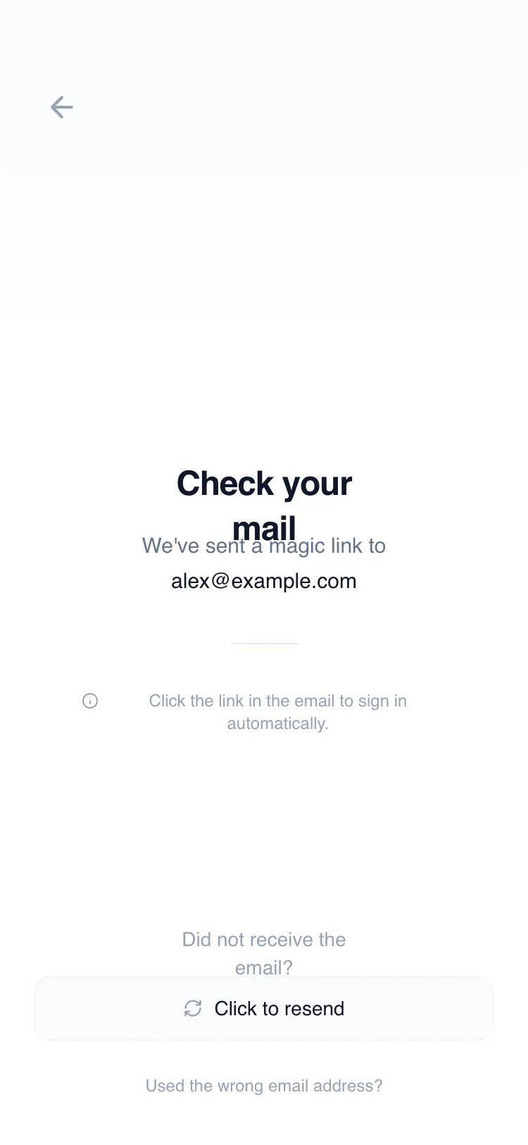 Magic Link Confirmation
