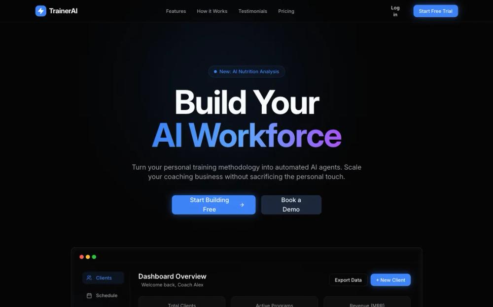 TrainerAILandingPage
