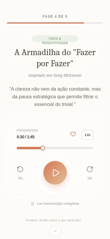 Mindfy Ritual - Phase 4: Insight