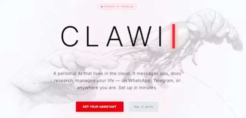 Clawi.ai screenshot