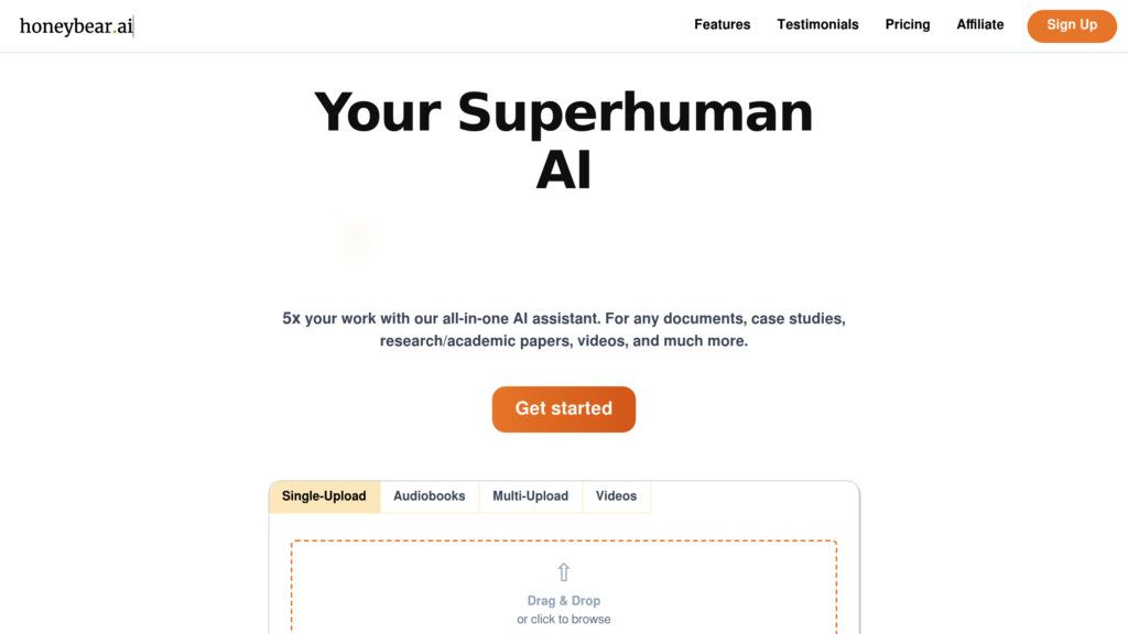Honeybear.ai screenshot