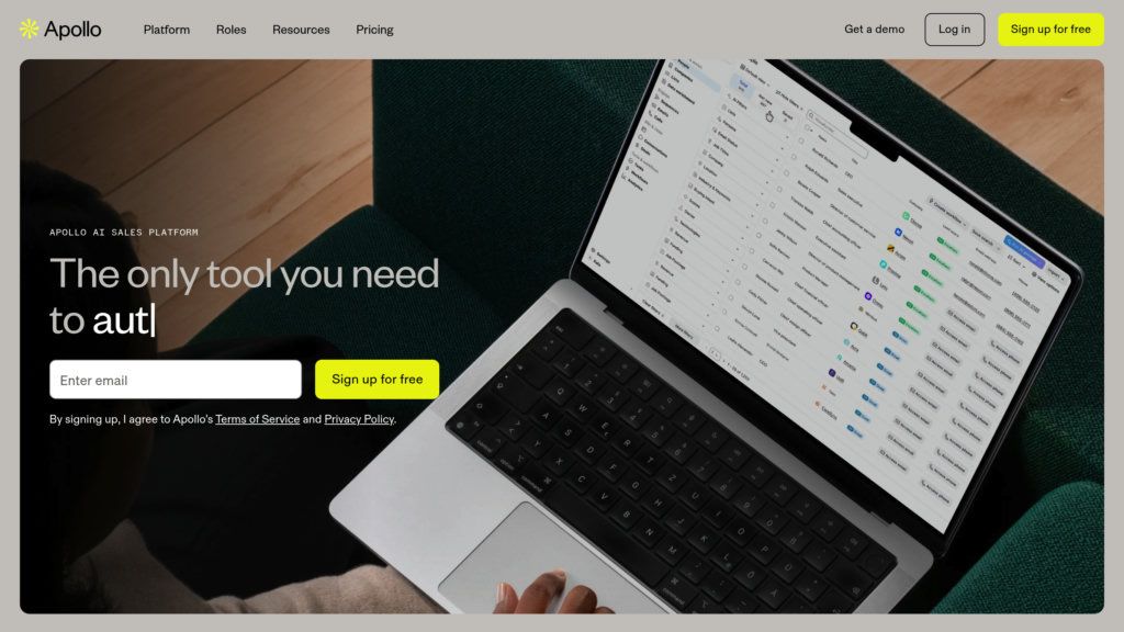 Apollo.io screenshot
