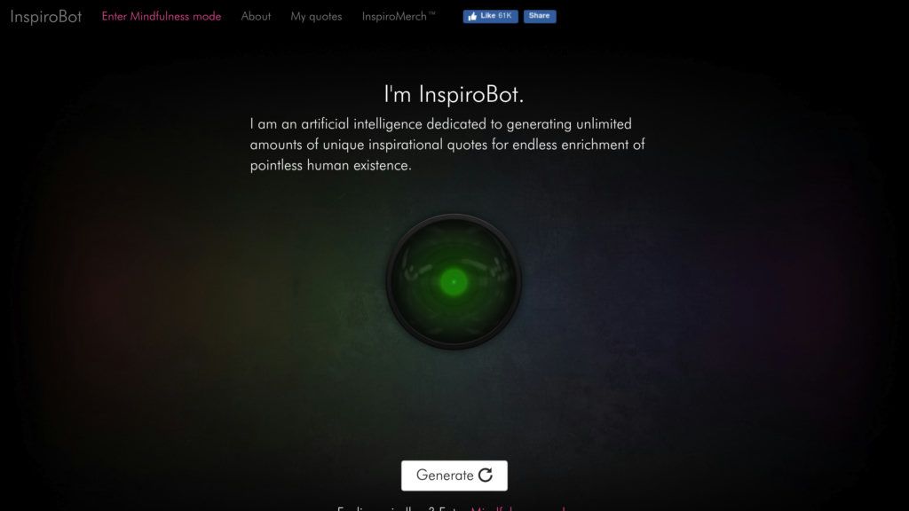 InspiroBot screenshot