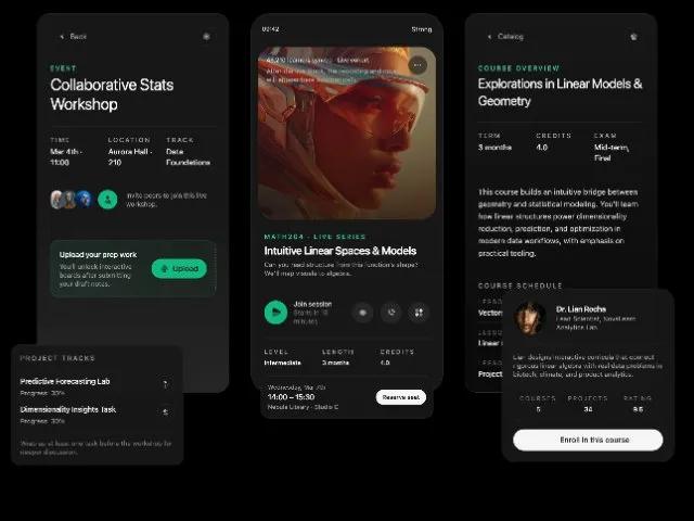 Educational Event Dashboard Layout preview