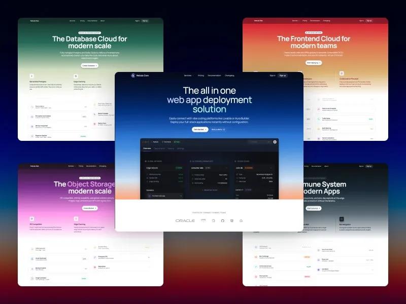 Web App Multi Pages Site Template preview