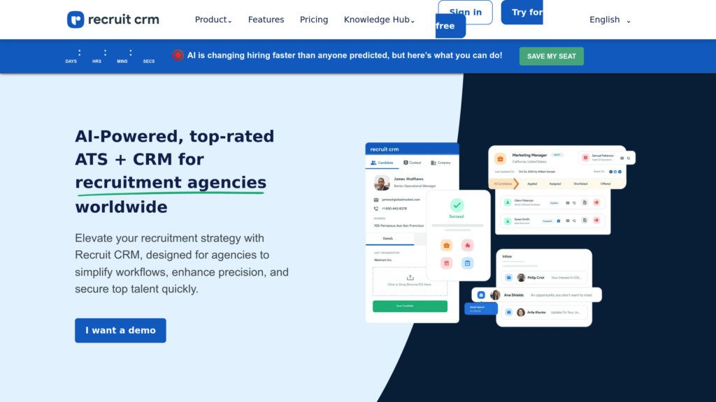 Recruit CRM screenshot