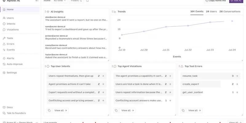 Agnost AI screenshot