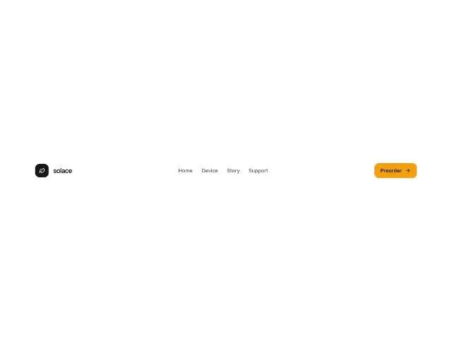 Responsive Header with Logo, Nav and CTA preview