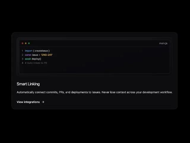 Dark Feature Card with Code Editor Mockup preview