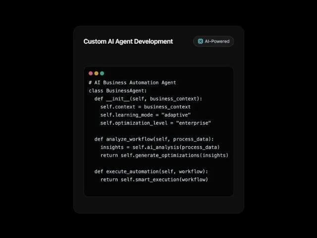 AI Feature Card with Code Snippet and Hover Effects preview