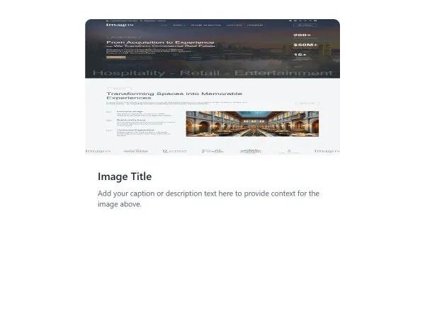 Image Card with Caption preview