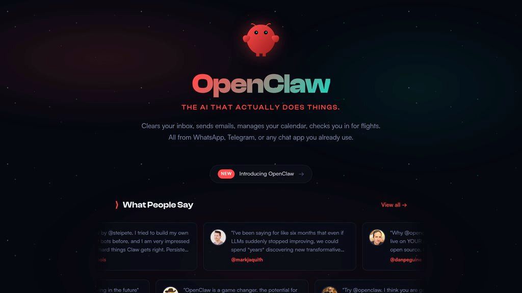OpenClaw screenshot