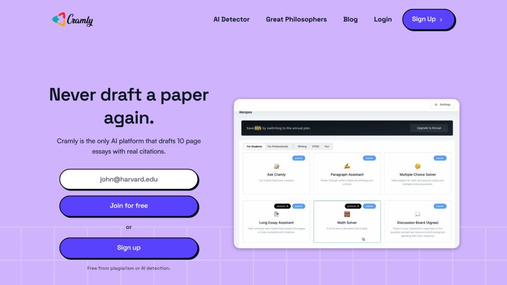 Cramly AI screenshot