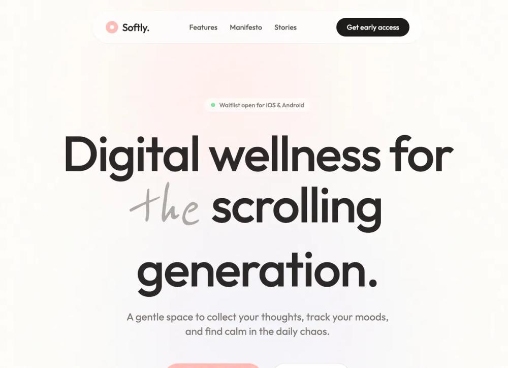 Softly - Digital Wellness App