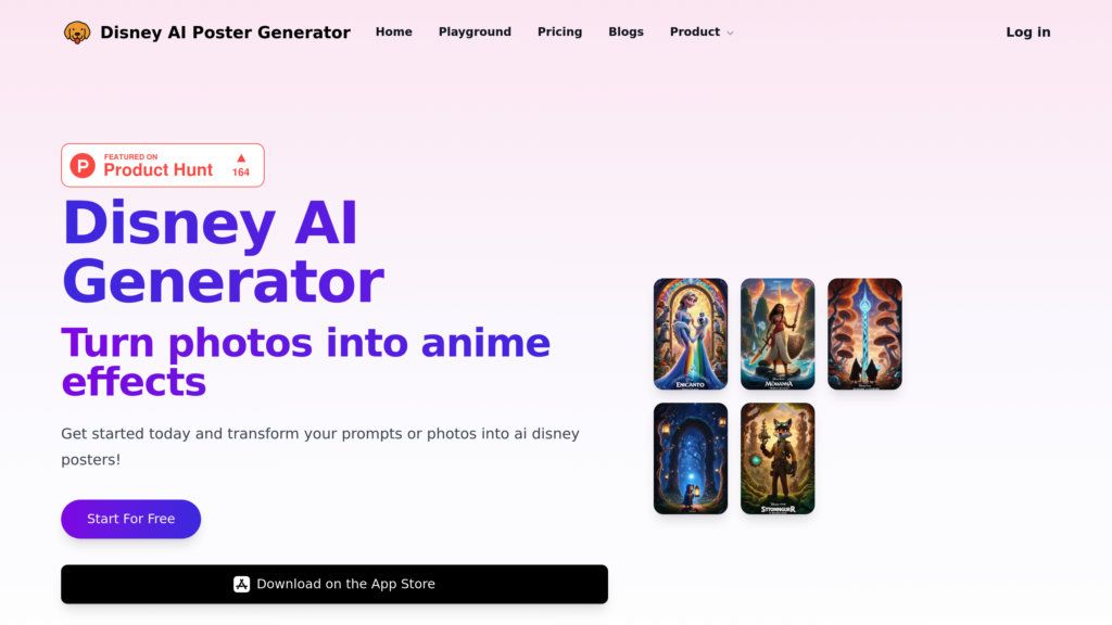 Disney AI Poster screenshot