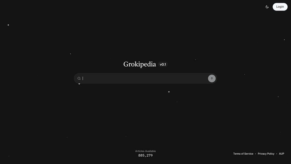Grokipedia screenshot